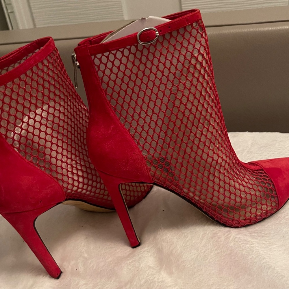 Red Mesh Boots - Picture 4 of 4